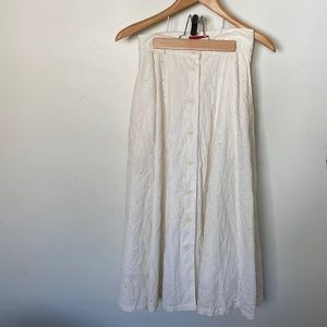 Atelier-Pierrot Embroidered Eyelet Skirt